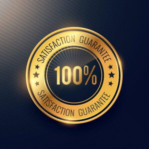 satisfaction guarantee golden badge and label vector design Professional Handyman Near Me